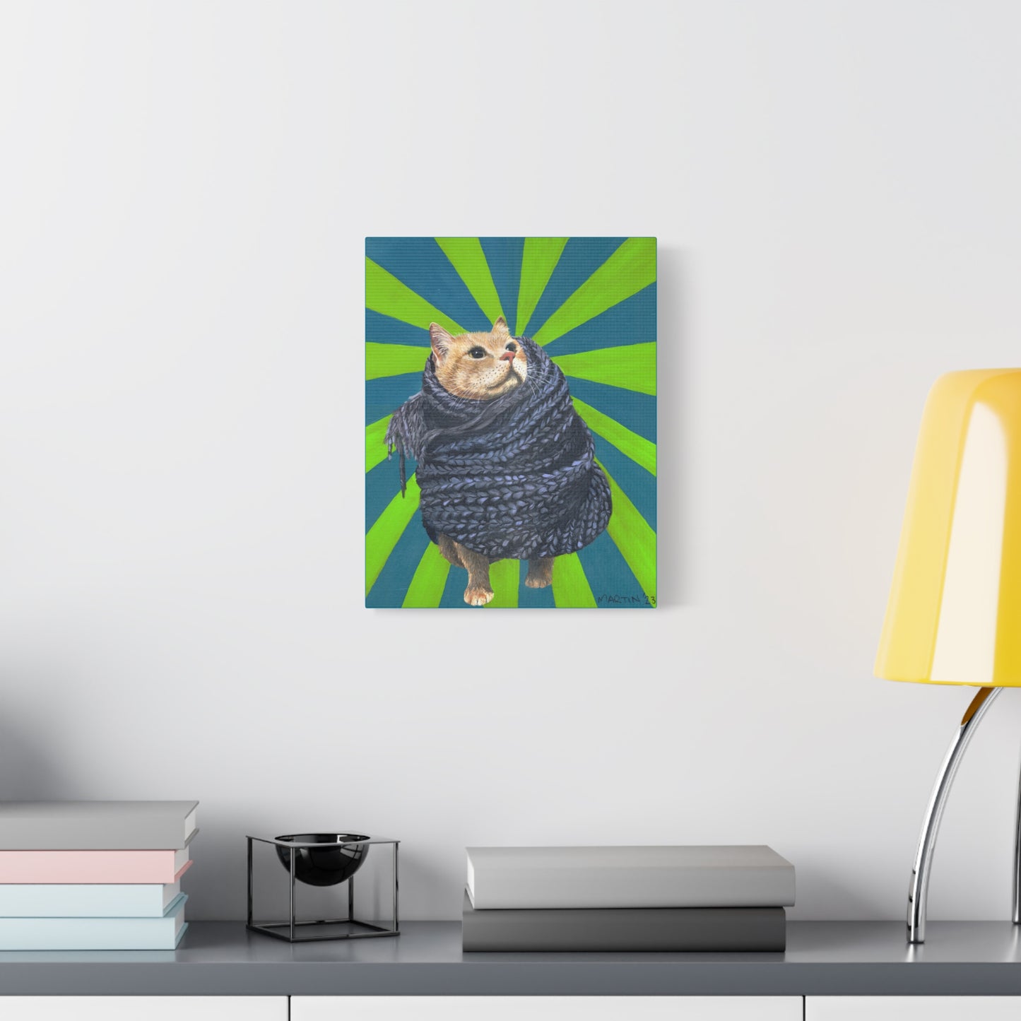 Lunchbox in Scarf Canvas Gallery Wrap