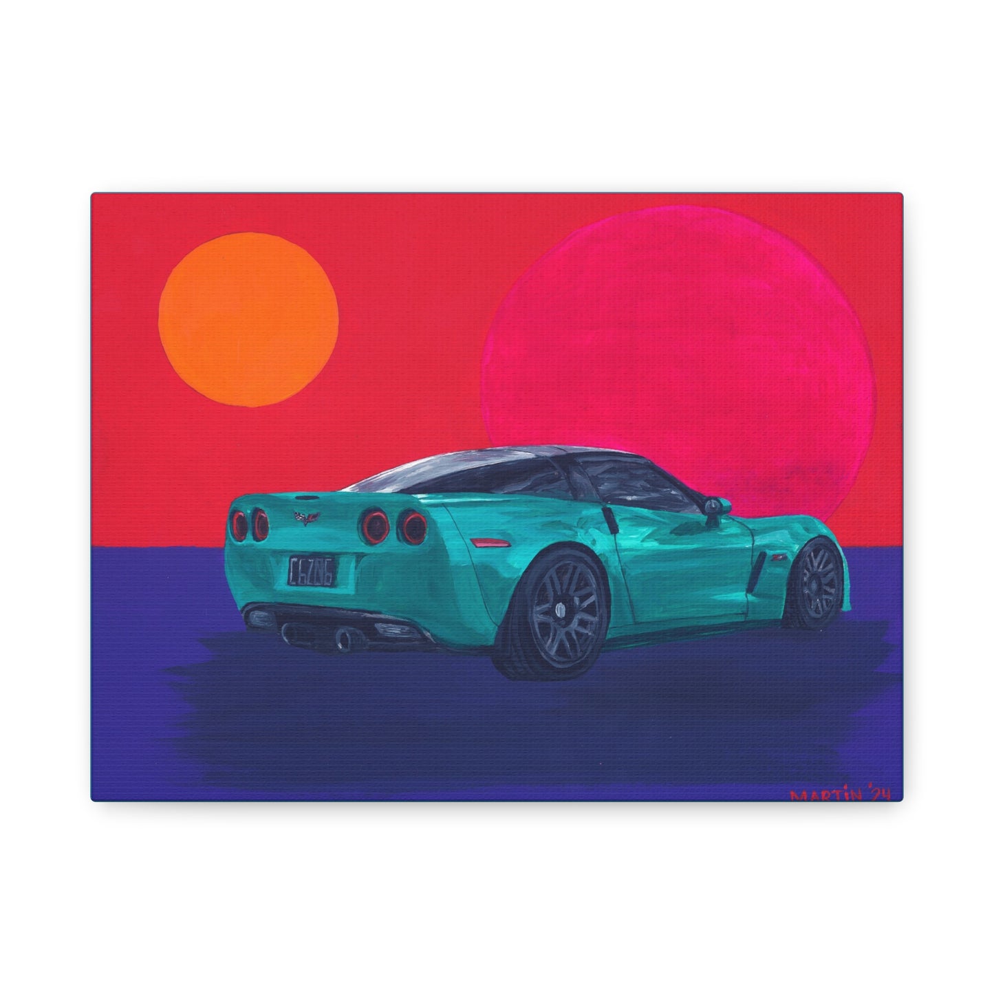 C6 Z06 Corvette Canvas Gallery Wrap