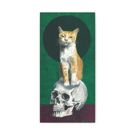 Dave and the Skull of His Enemy Canvas Gallery Wrap