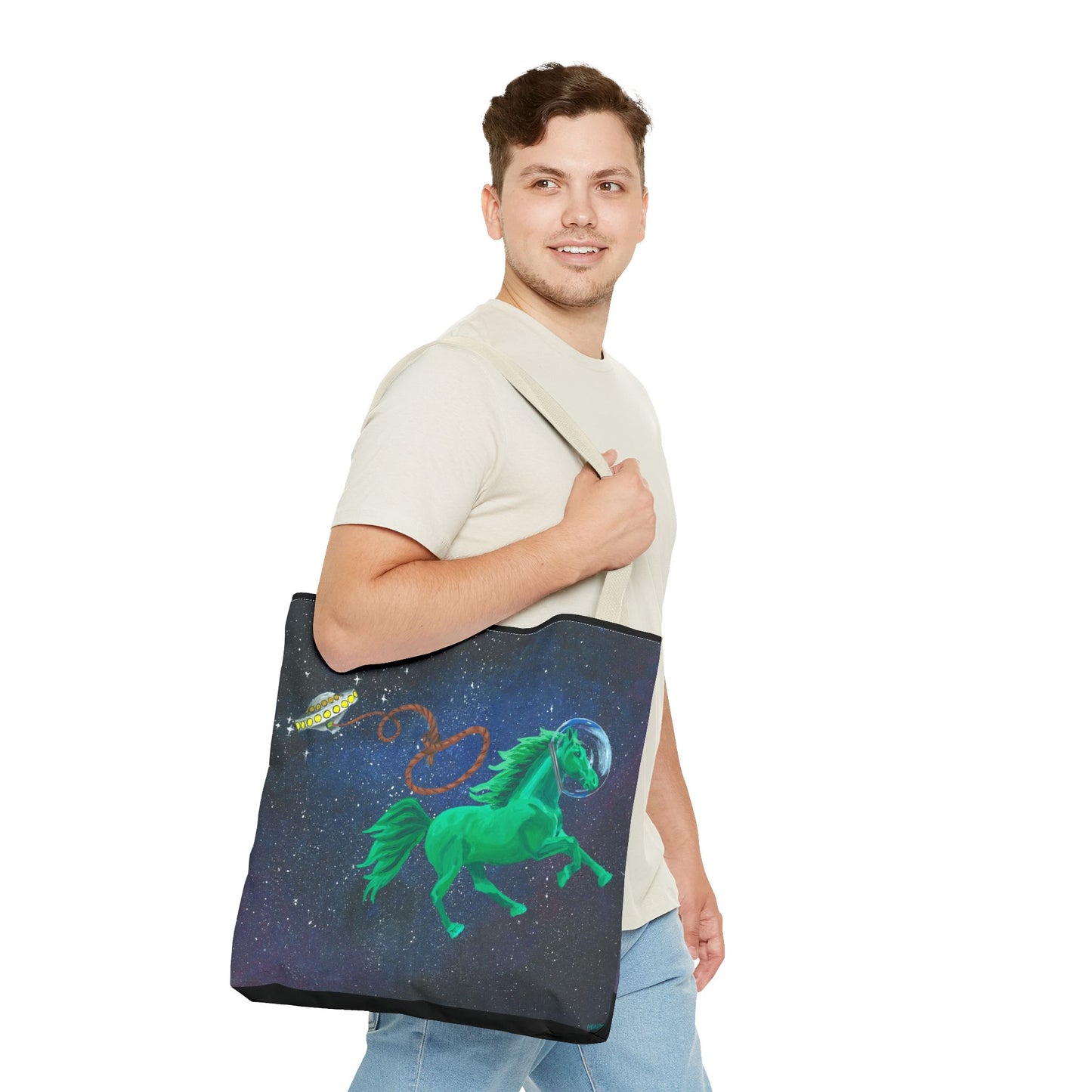 Space Horse Tote Bag
