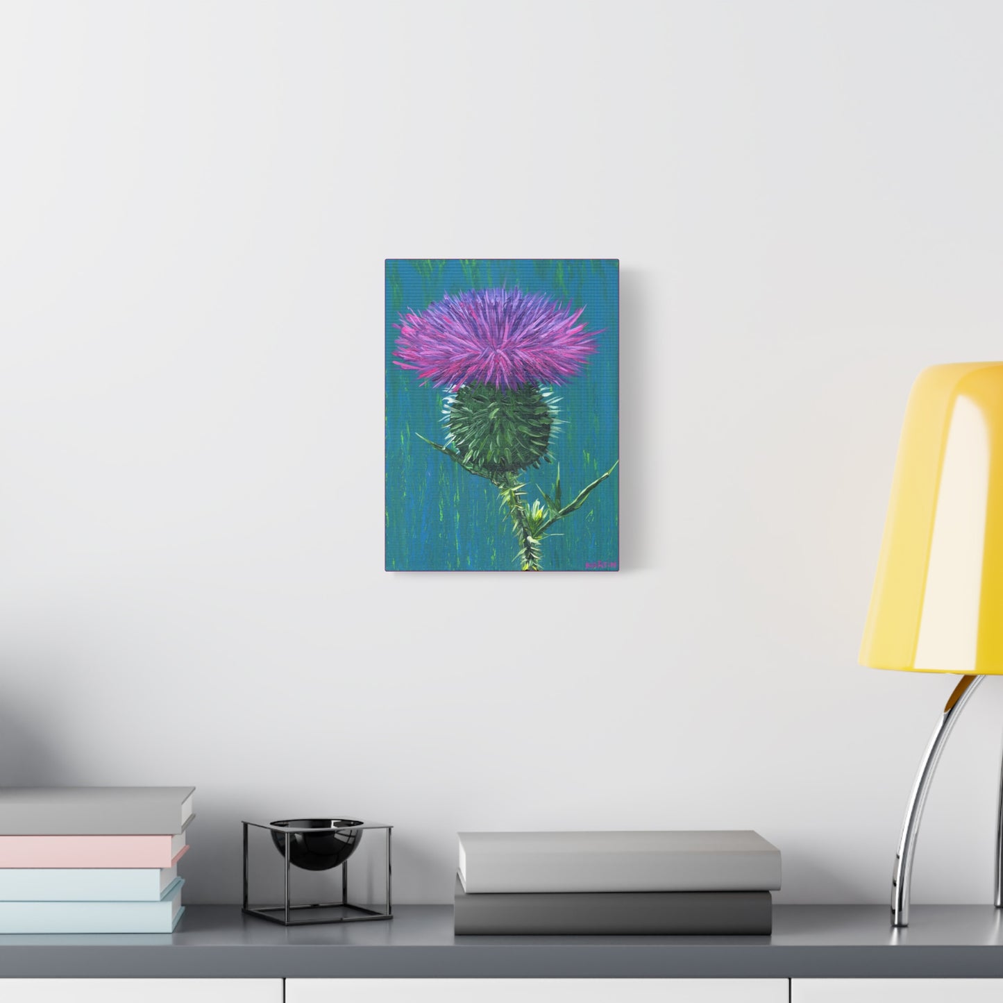 Messy Thistle Matte Canvas, Stretched, 1.25"