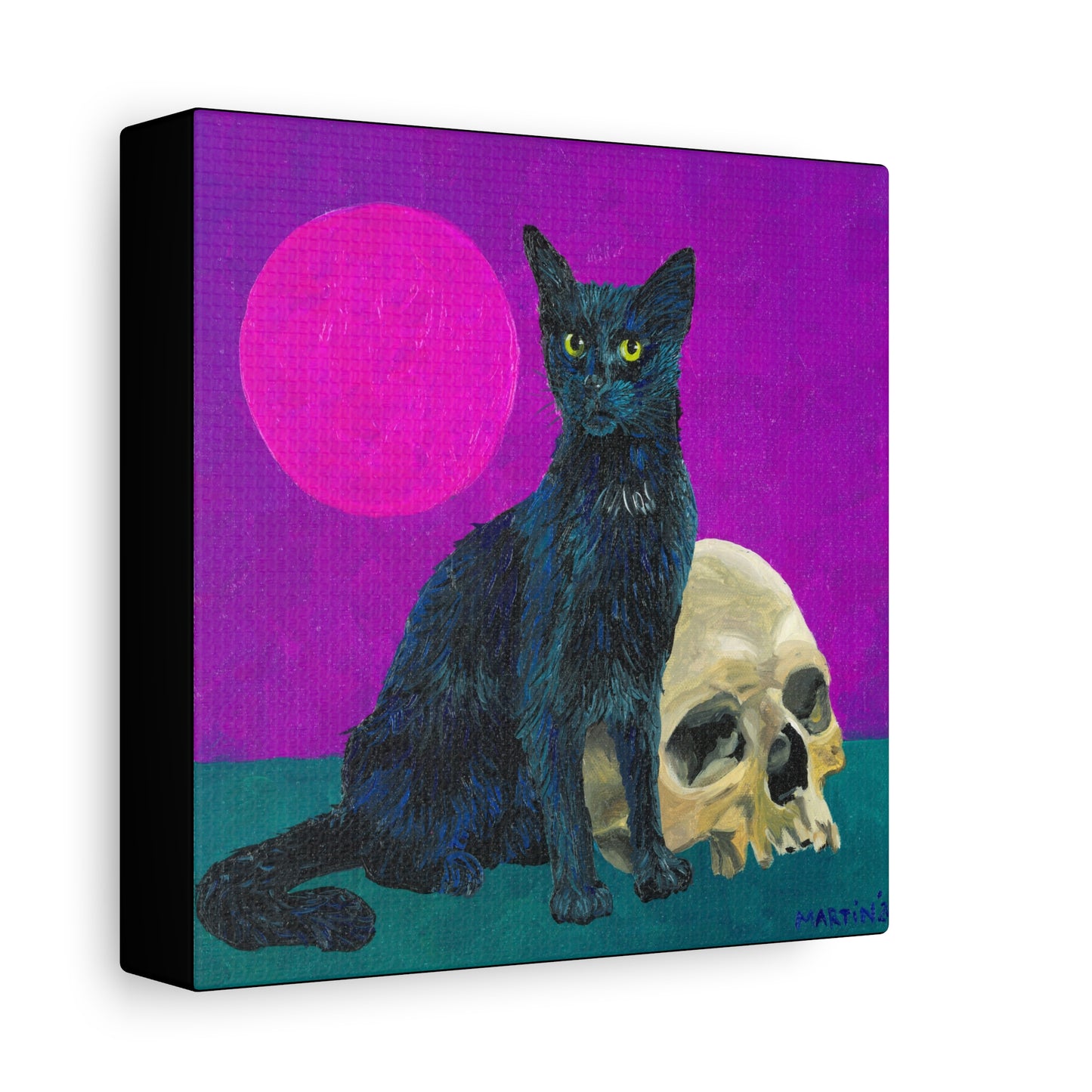 Gene Parmesan with the Skull of Dave's Enemy Canvas Gallery Wrap