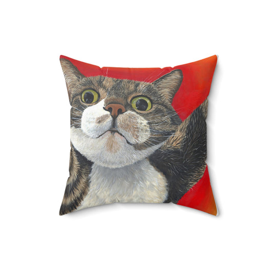 Pearl the Destroyer Spun Polyester Square Pillow