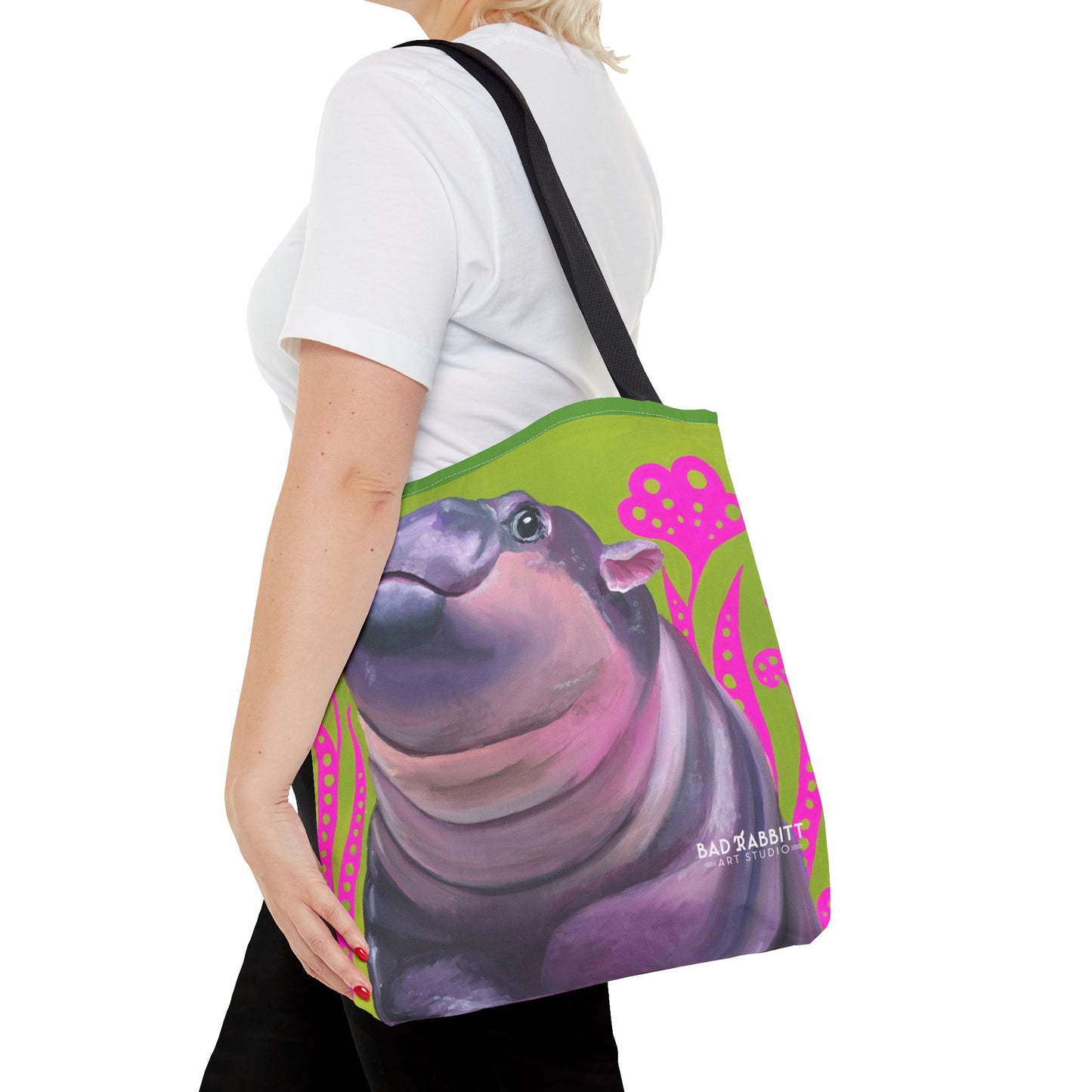 Moo Deng Tote Bag (AOP)