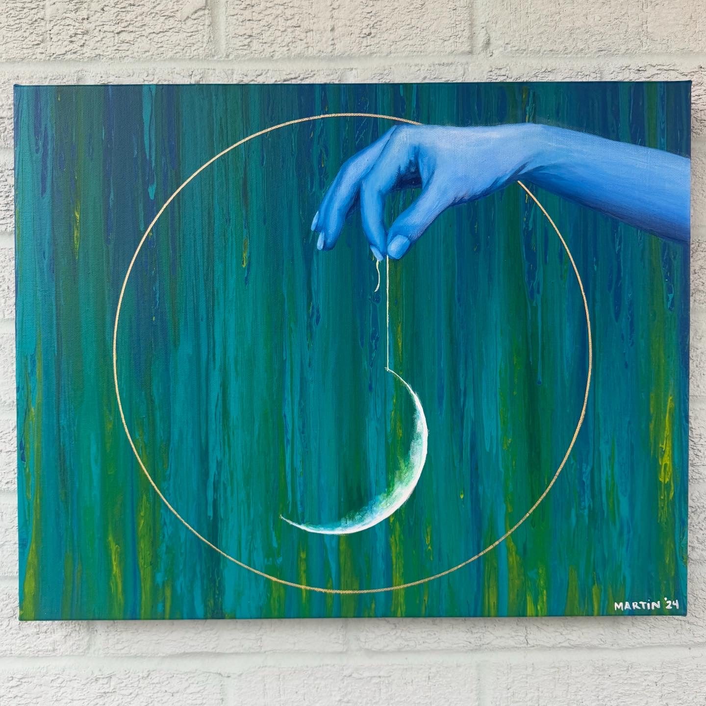 "Oblivion" Original Acrylic Painting on Gallery Canvas - 16x20" - FREE SHIPPING IN THE U.S.