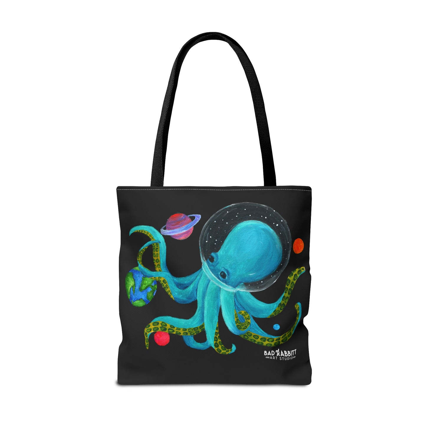 Octopus in Space Tote Bag (AOP)