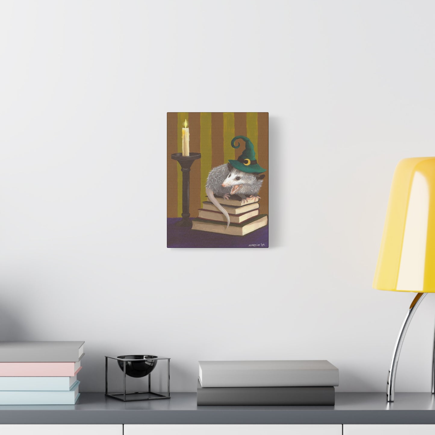 Opossum Witch Canvas Gallery Wrap