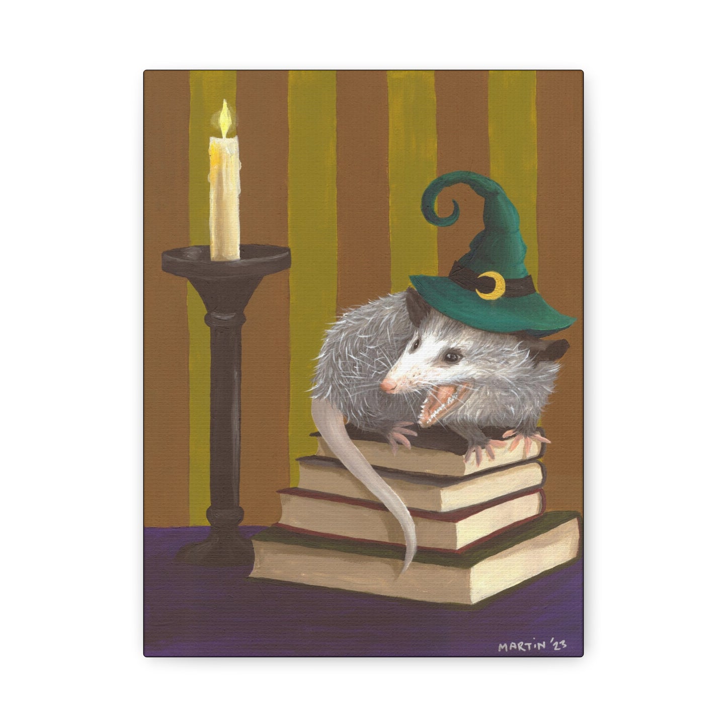 Opossum Witch Canvas Gallery Wrap