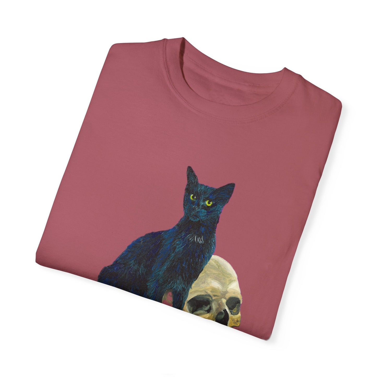 Gene Parmesan with the Skull of Dave's Enemy Unisex Garment-Dyed T-shirt