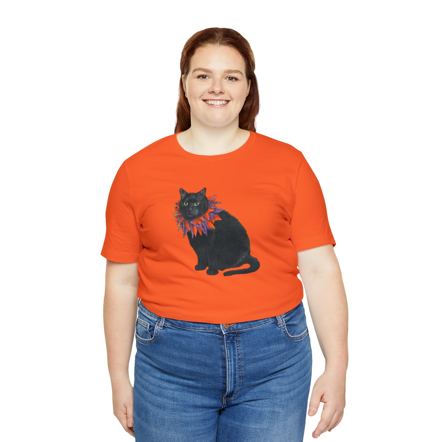 12 the Magical Halloween Cat Unisex Jersey Short Sleeve Tee