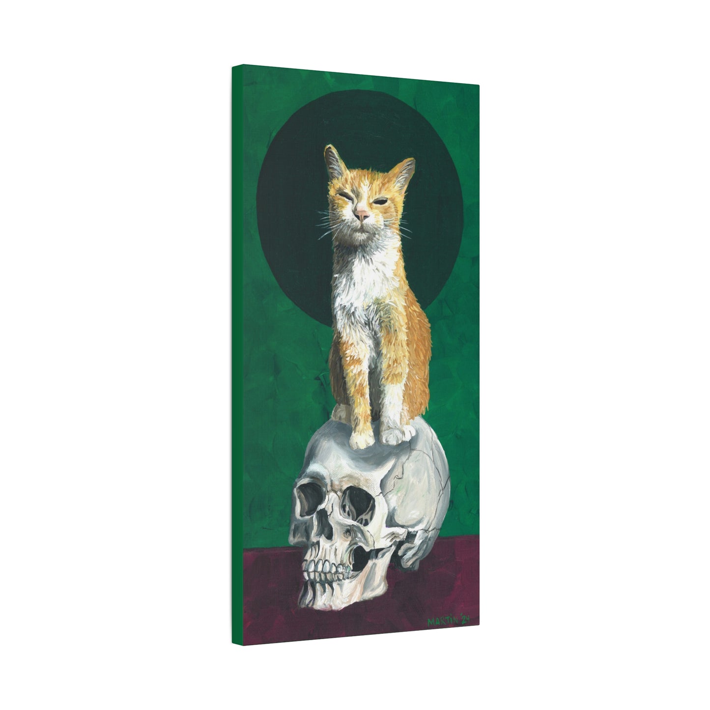 Dave and the Skull of His Enemy Canvas Gallery Wrap