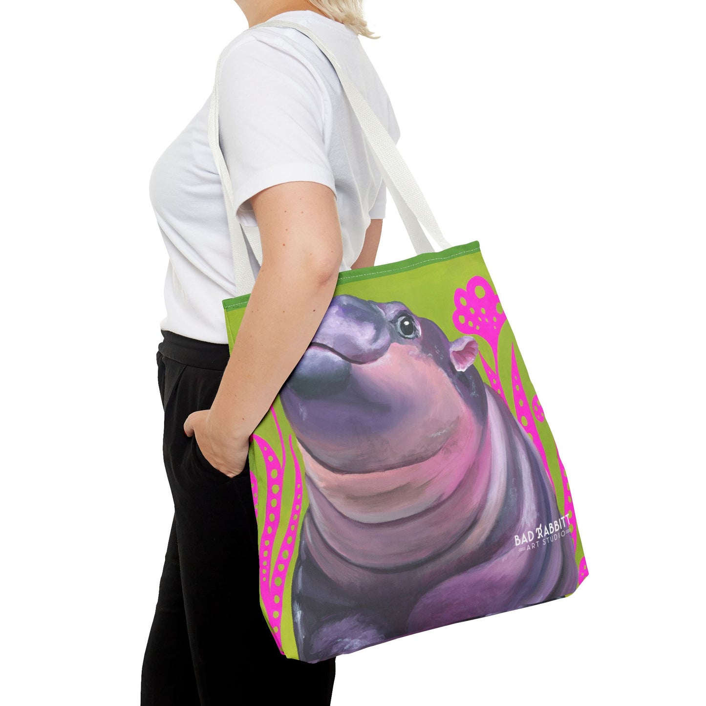 Moo Deng Tote Bag (AOP)