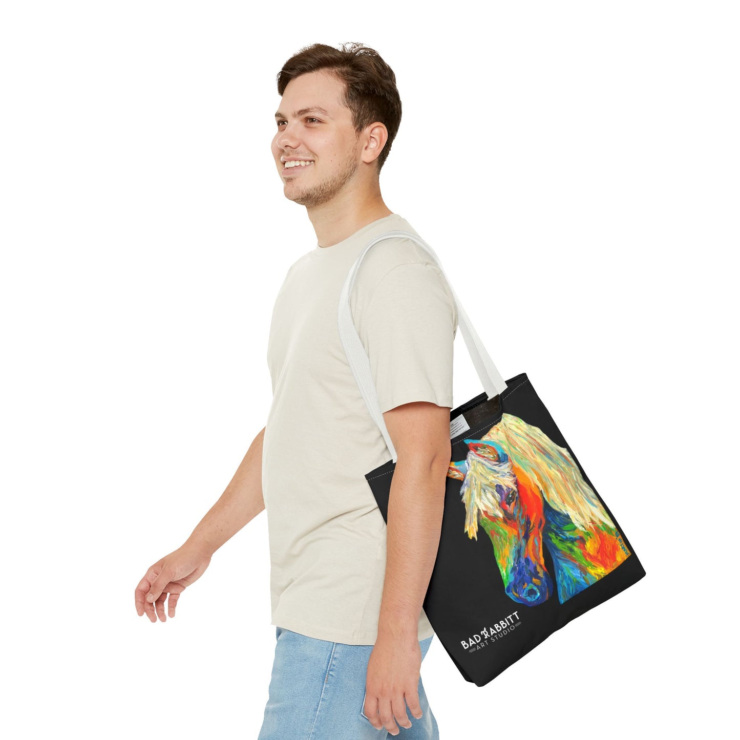 Rainbow Horse Tote Bag (AOP)