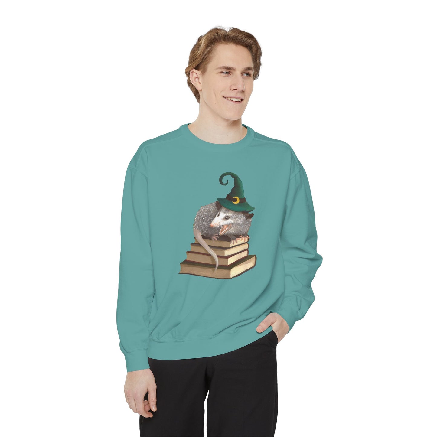 Opossum Witch Unisex Garment-Dyed Sweatshirt