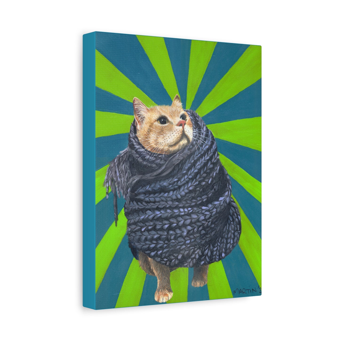 Lunchbox in Scarf Canvas Gallery Wrap