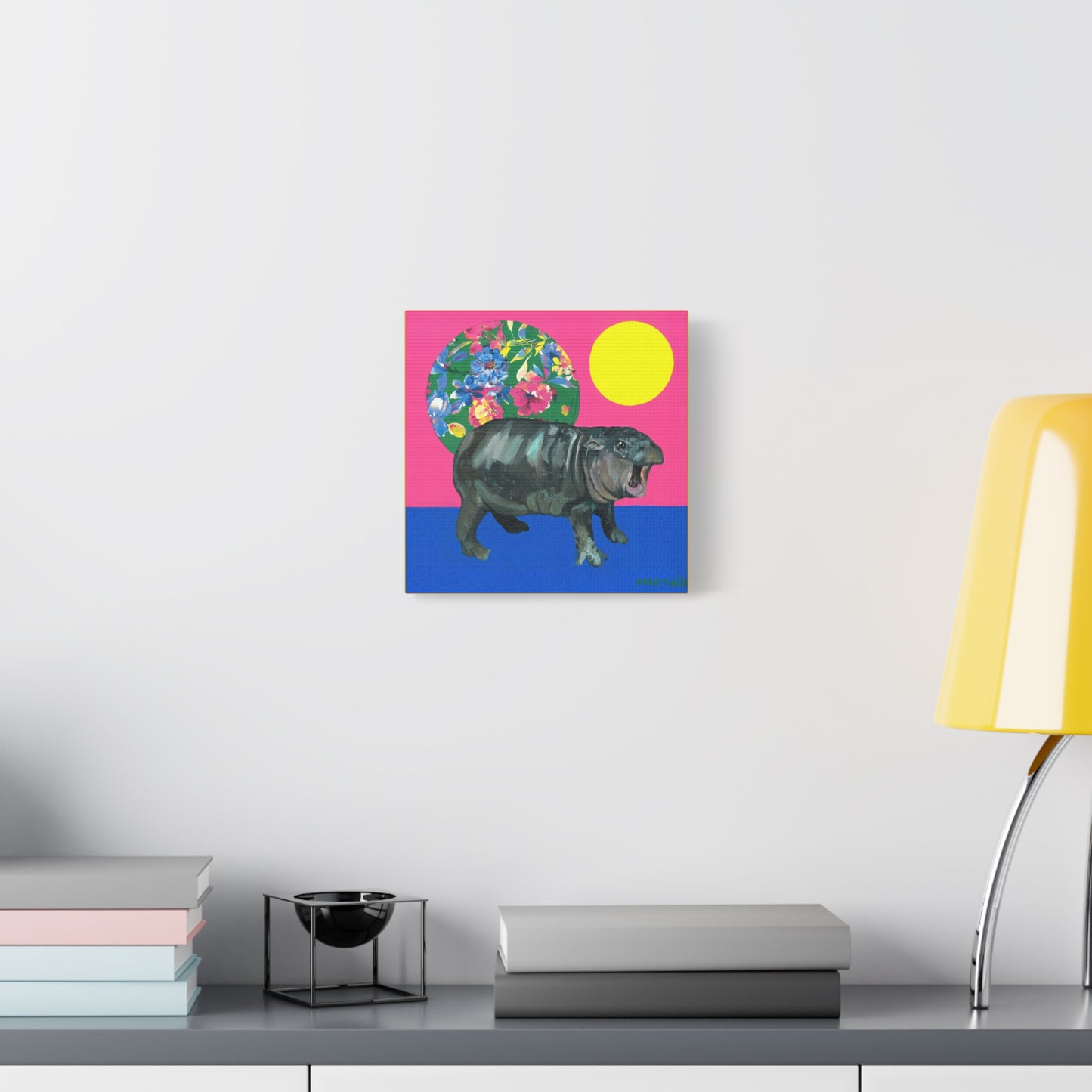 Moo Deng Matte Canvas, Stretched, 1.25"