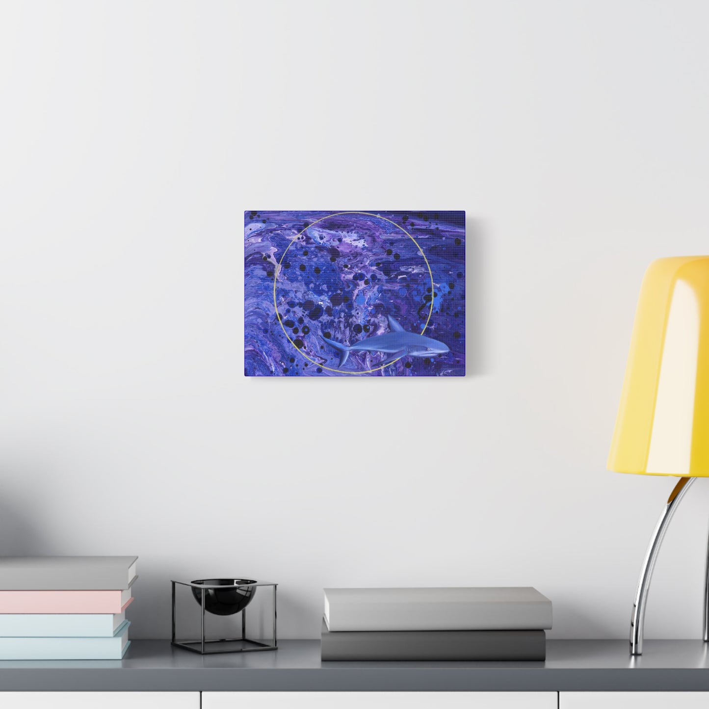 "Sharkira" Matte Canvas, Stretched, 1.25"