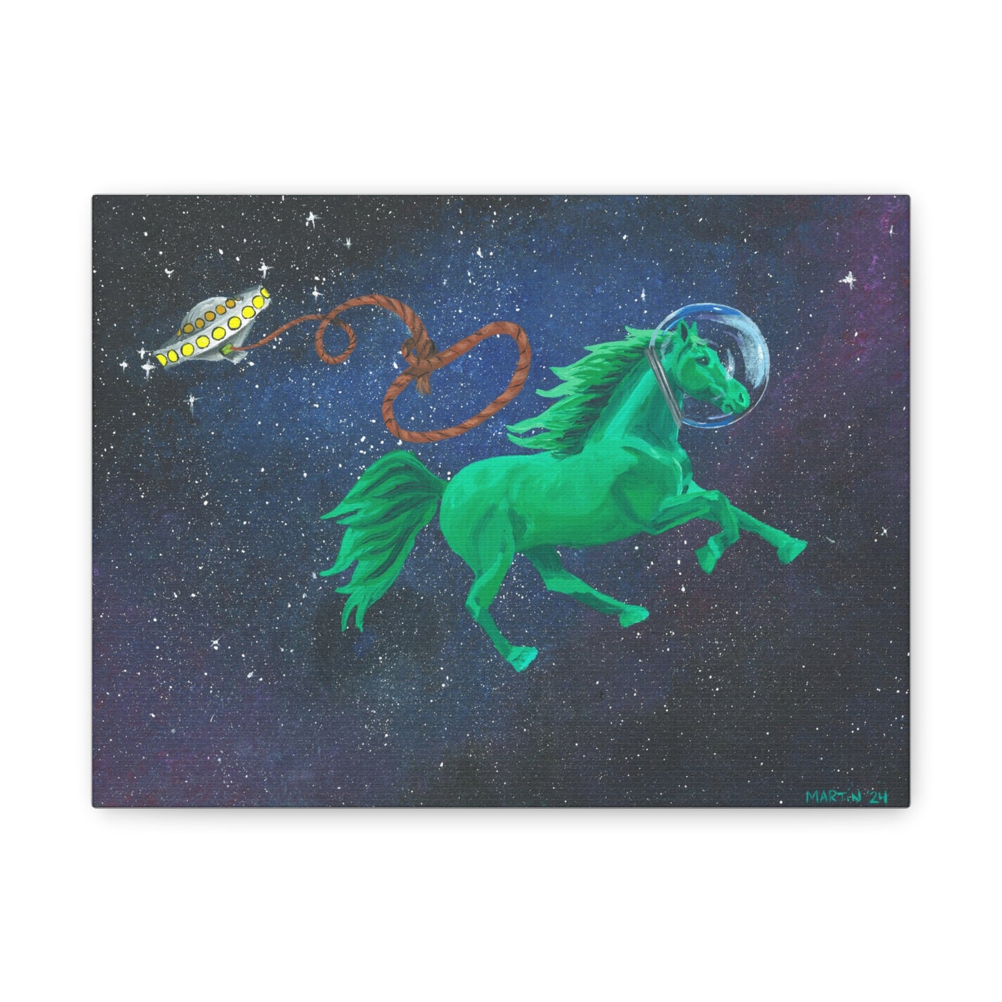 Space Horse Canvas Gallery Wrap