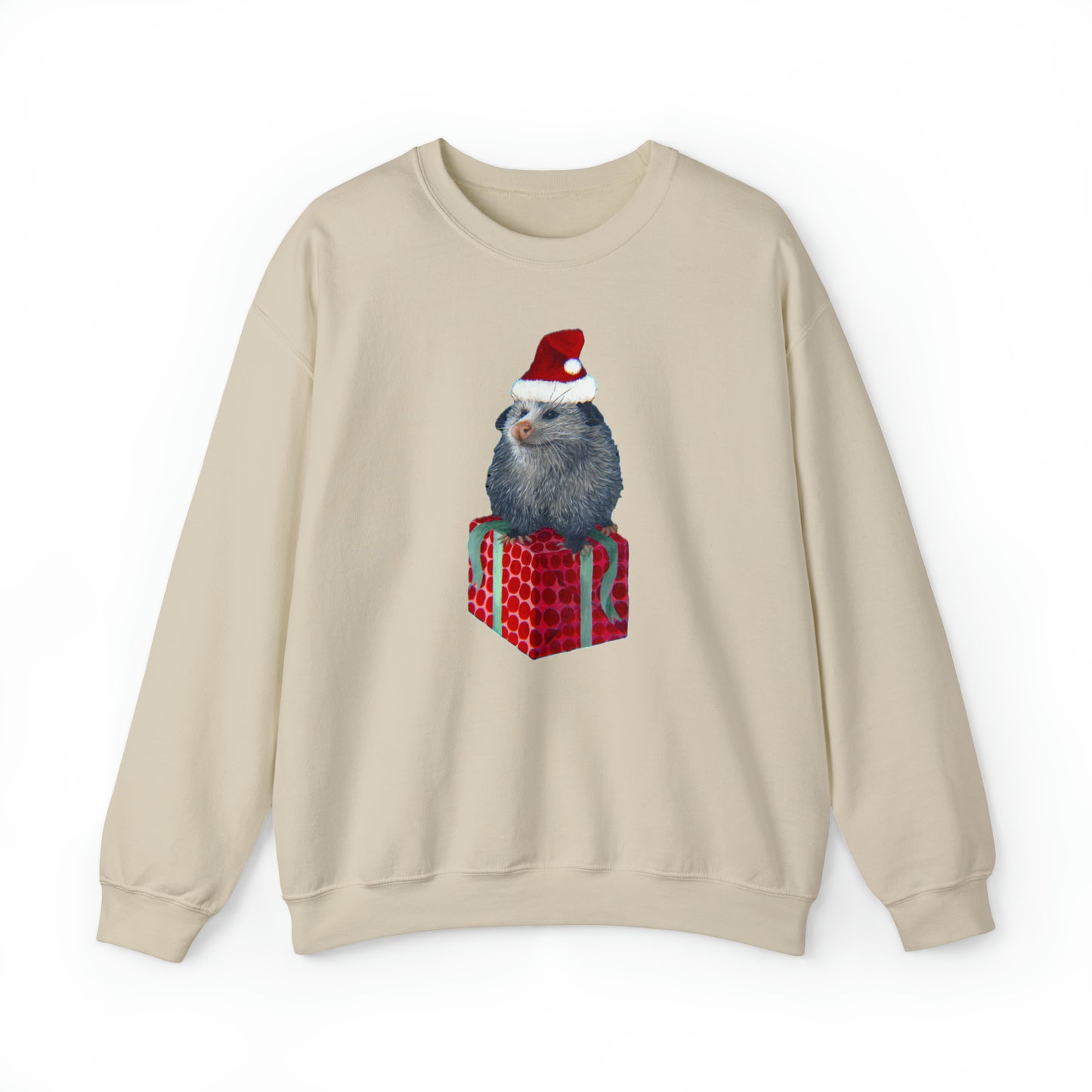 Christmas Opossum Unisex Heavy Blend™ Crewneck Sweatshirt