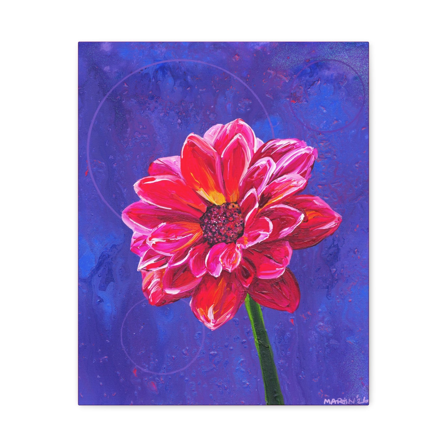 "Dahlia" Matte Canvas, Stretched, 1.25"