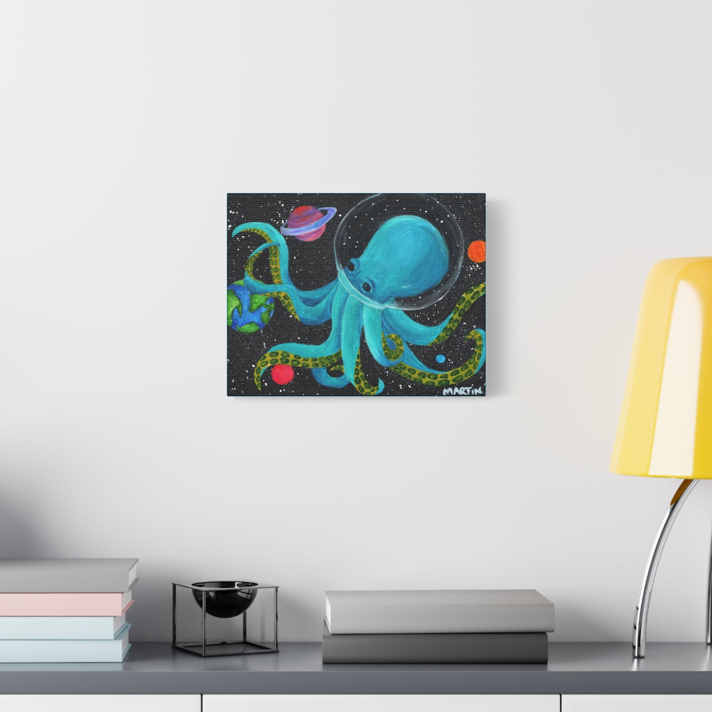 Octopus in Space - Canvas Gallery Wrap