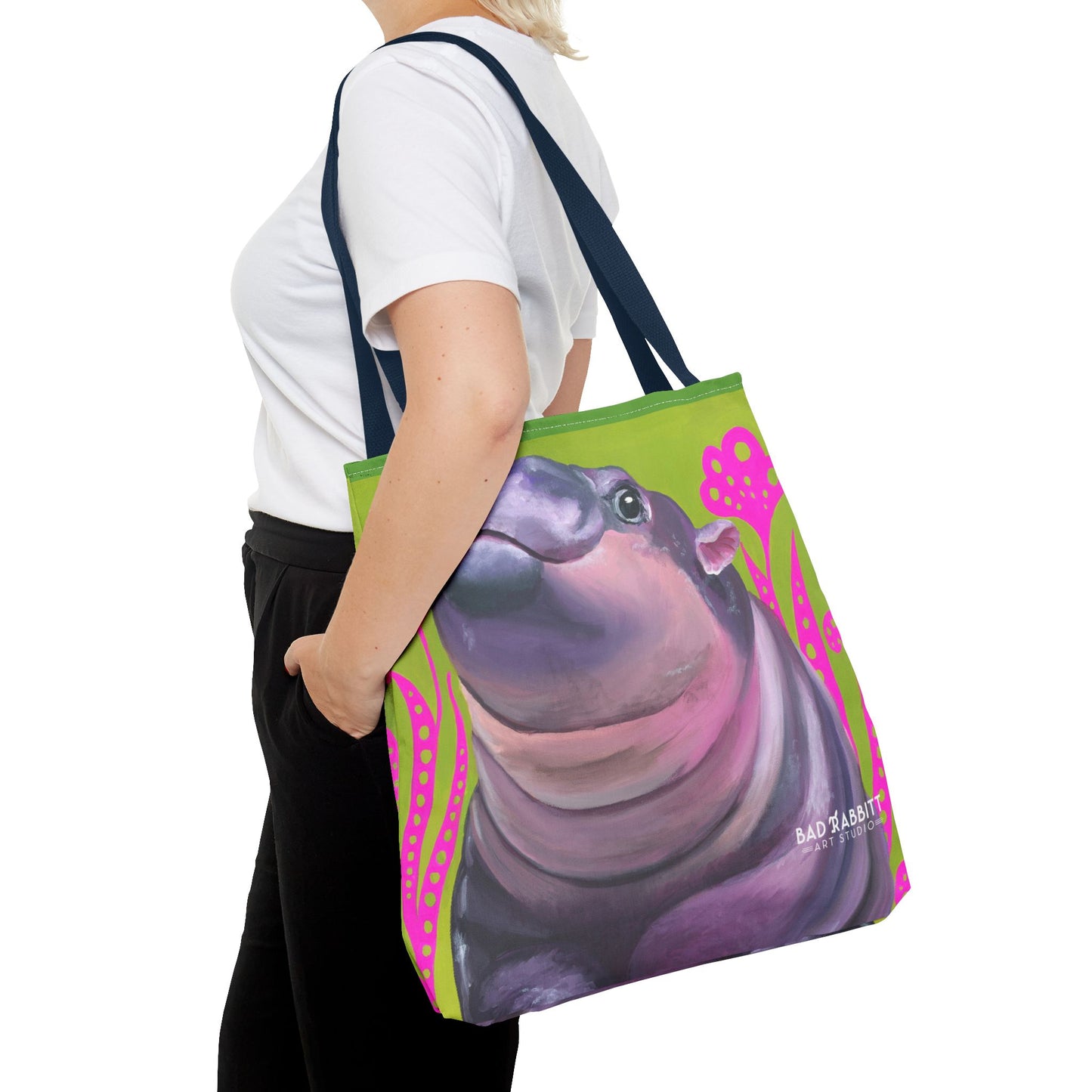 Moo Deng Tote Bag (AOP)