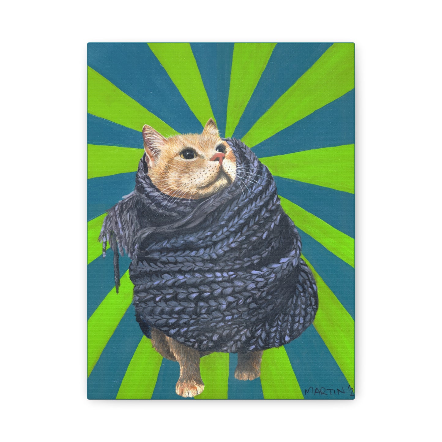 Lunchbox in Scarf Canvas Gallery Wrap