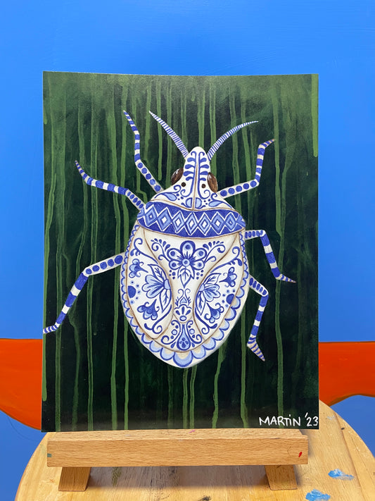 Chinoiserie Stink Bug Print - FREE SHIPPING IN THE US