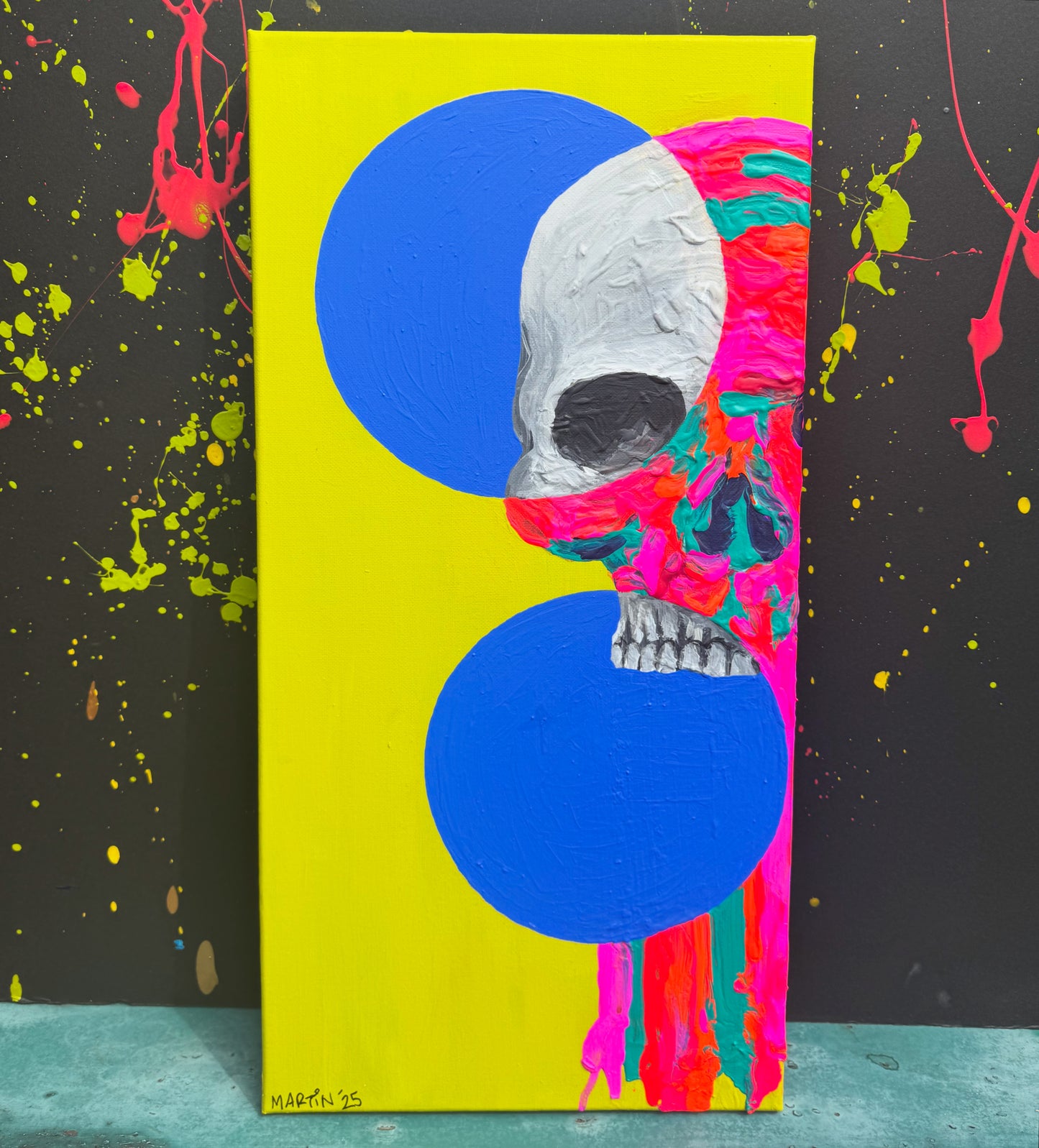 Mind Full Original Acrylic Painting - 10x20" - FREE SHIPPING IN THE US