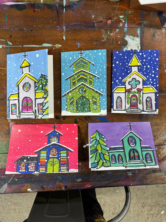 Colorful Church Notecards - FREE SHIPPING in the U.S.