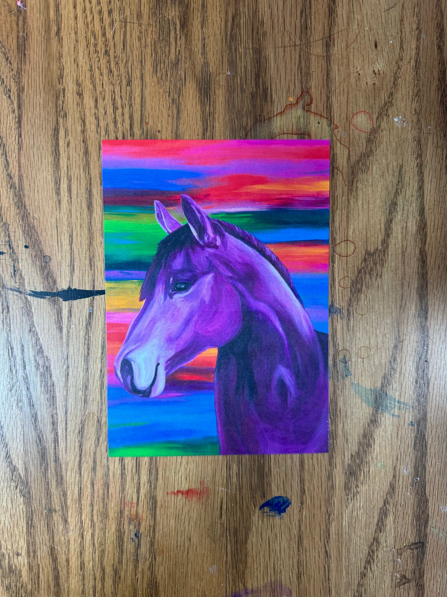 Purple Horse Print - FREE SHIPPING IN THE US
