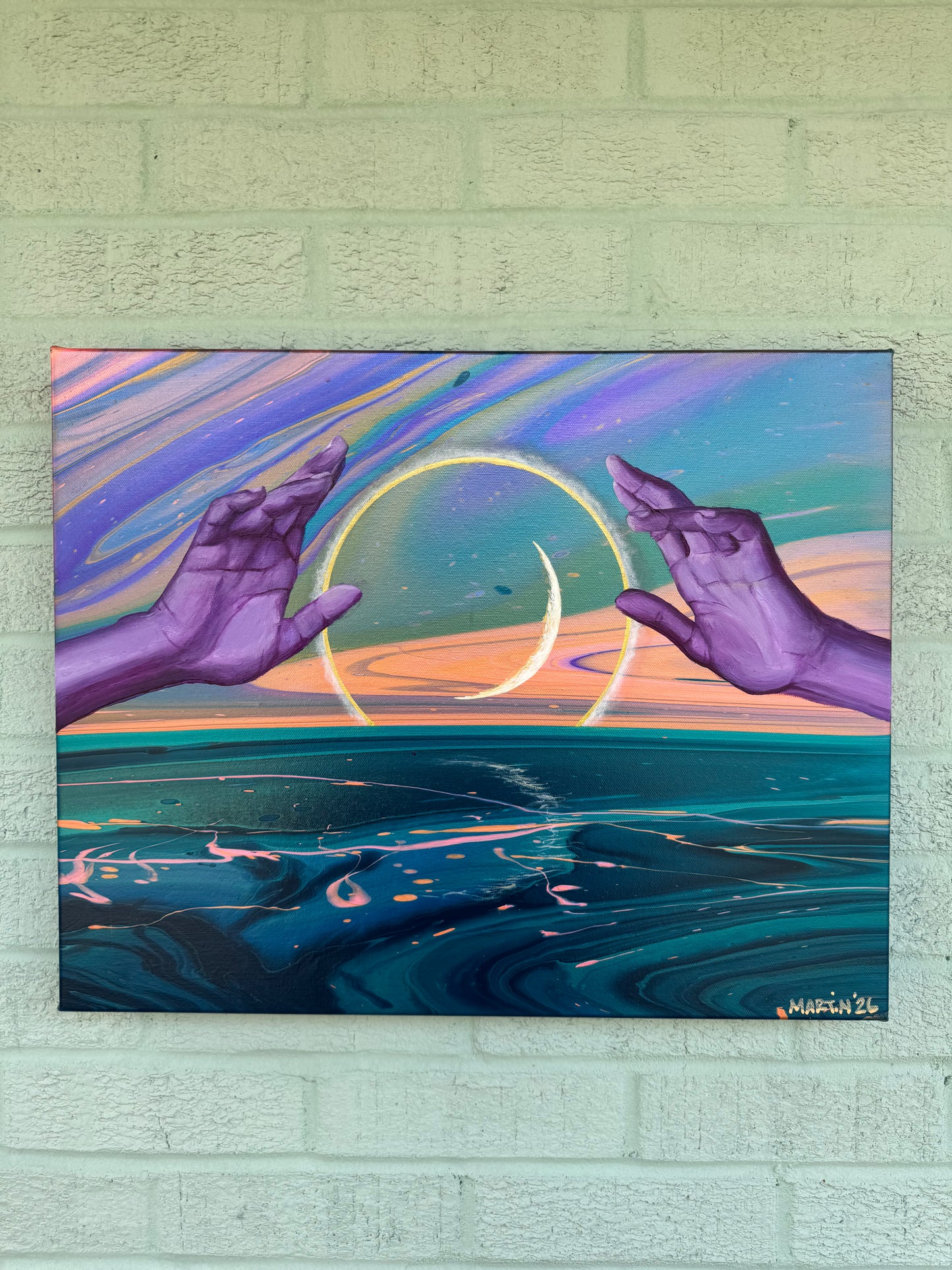 "Us, by Name" Original Painting - Acrylic on 16x20" Gallery Canvas - FREE SHIPPING in the US!