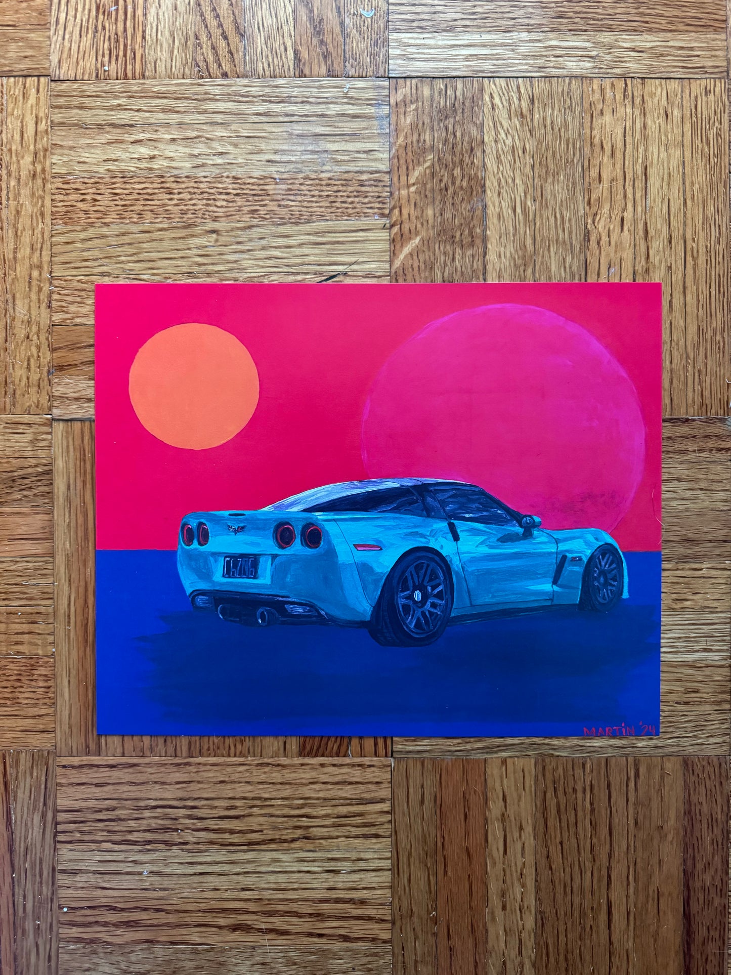 C6 Z06 Corvette Print - FREE SHIPPING IN THE US