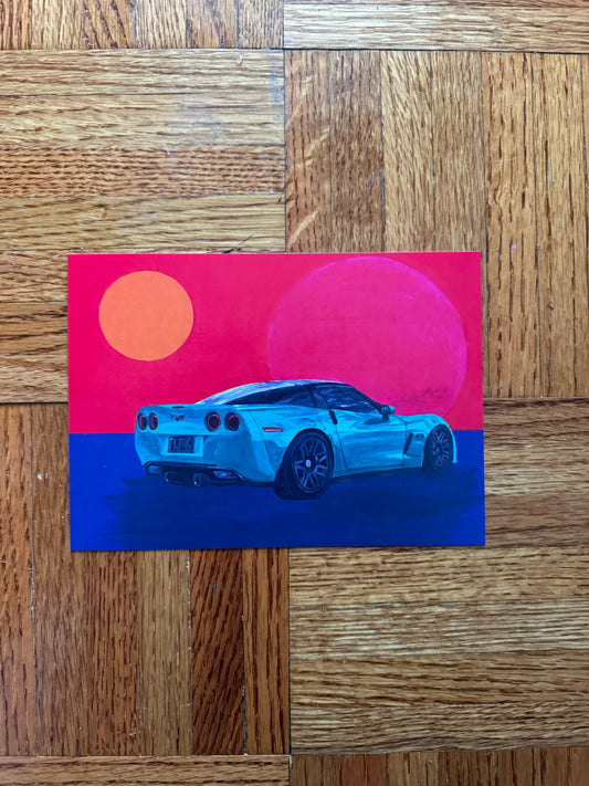 C6 Z06 Corvette Print - FREE SHIPPING IN THE US