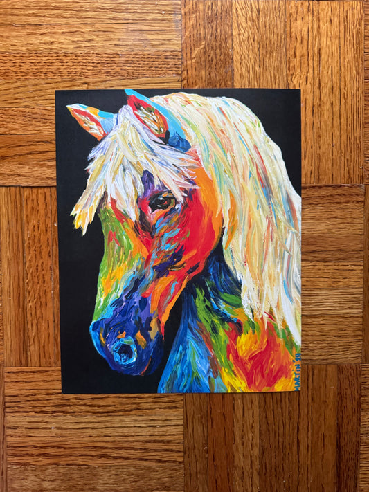 Rainbow Horse Print - FREE SHIPPING IN THE US