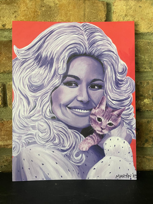 Dolly with Kitty Print - FREE SHIPPING IN THE US