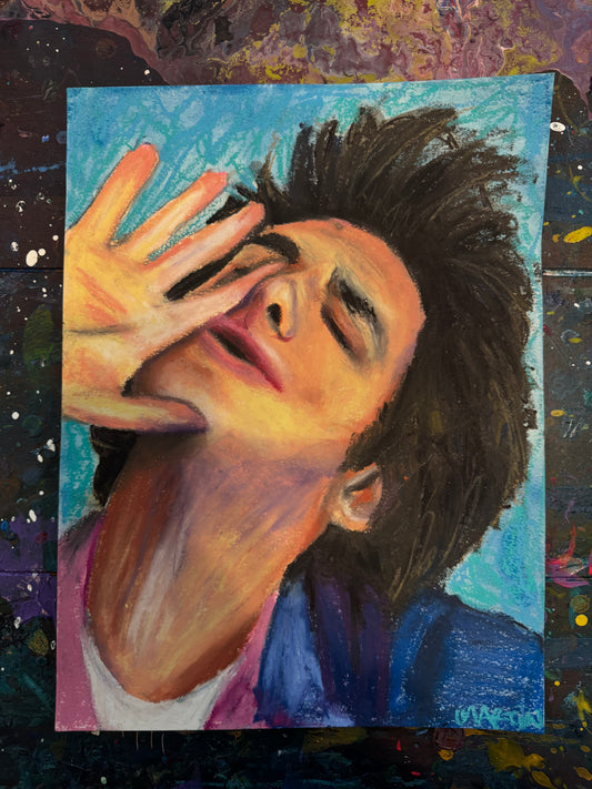 "The WOOOOORST" Original Mixed Media on 9x12" Paper - free shipping in the US.
