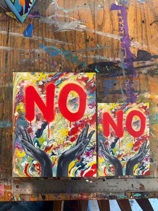 "NO" 3 High Quality Print - FREE SHIPPING IN THE U.S.