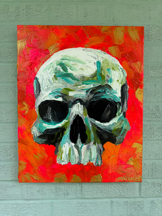 Giant Globby Skull - Original 16x20" Painting - FREE SHIPPING IN THE US