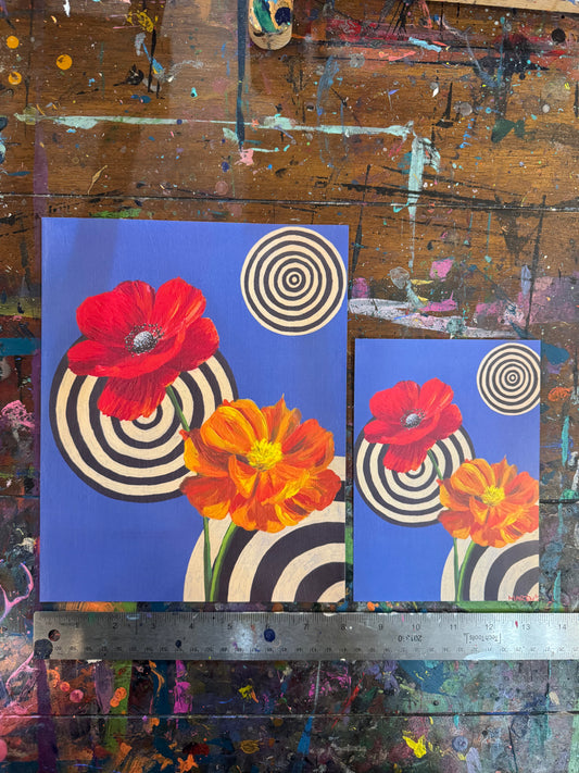 "A Poppy and a Cosmo" High Quality Print - FREE SHIPPING IN THE U.S.