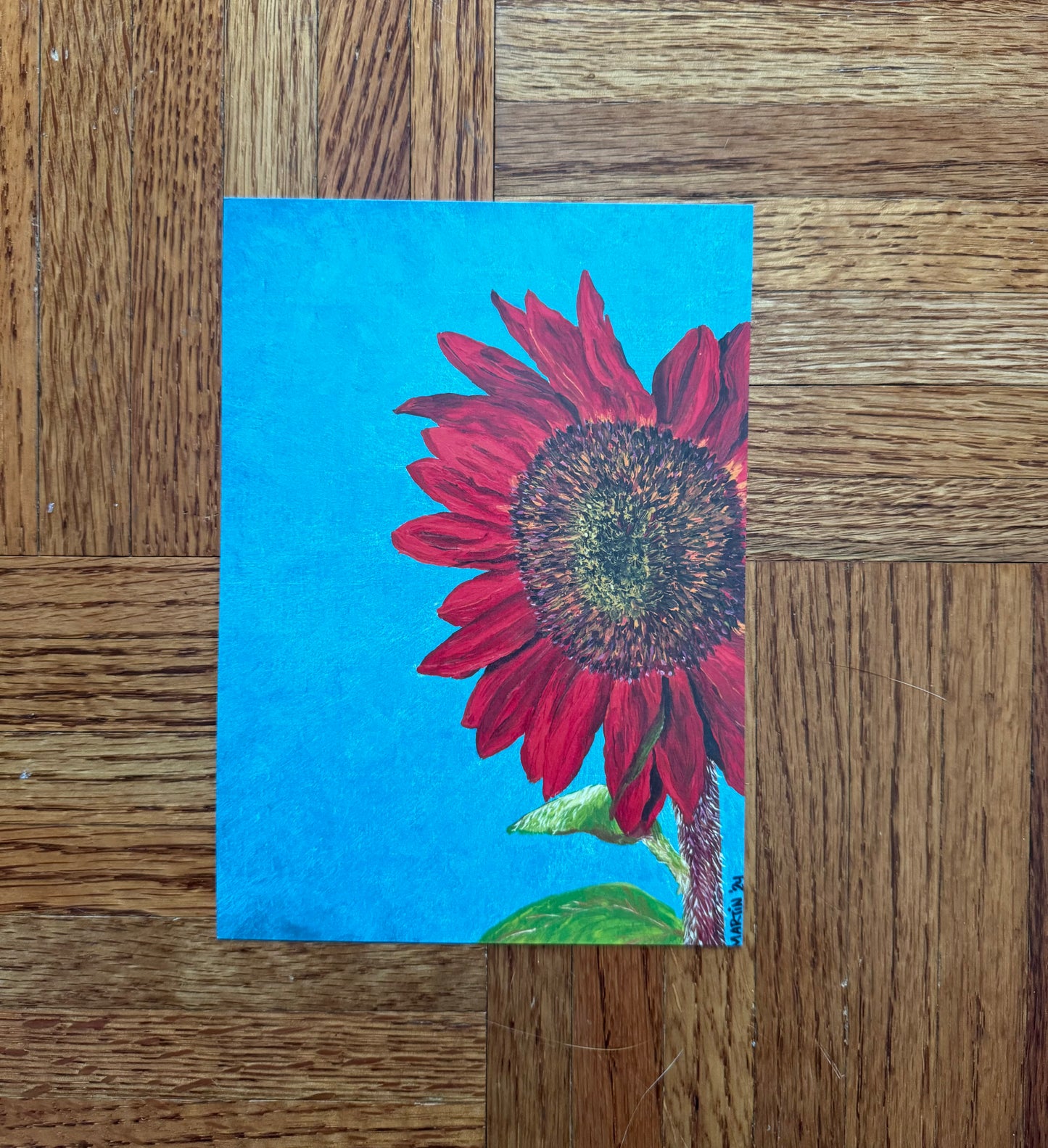 Red Sunflower Prints - (Half of the proceeds go to benefit Lynfield Gardens) - FREE SHIPPING IN THE US