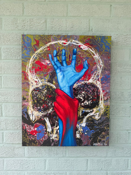 "1HP" Original Painting - Acrylic on 16x20" gallery canvas. FREE SHIPPING IN THE US.