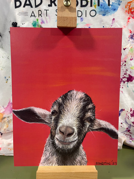 Parsnip the Goat Print - FREE SHIPPING IN THE US.