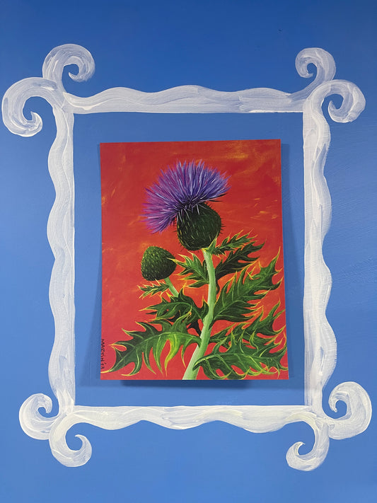Thistle print - FREE SHIPPING IN THE US