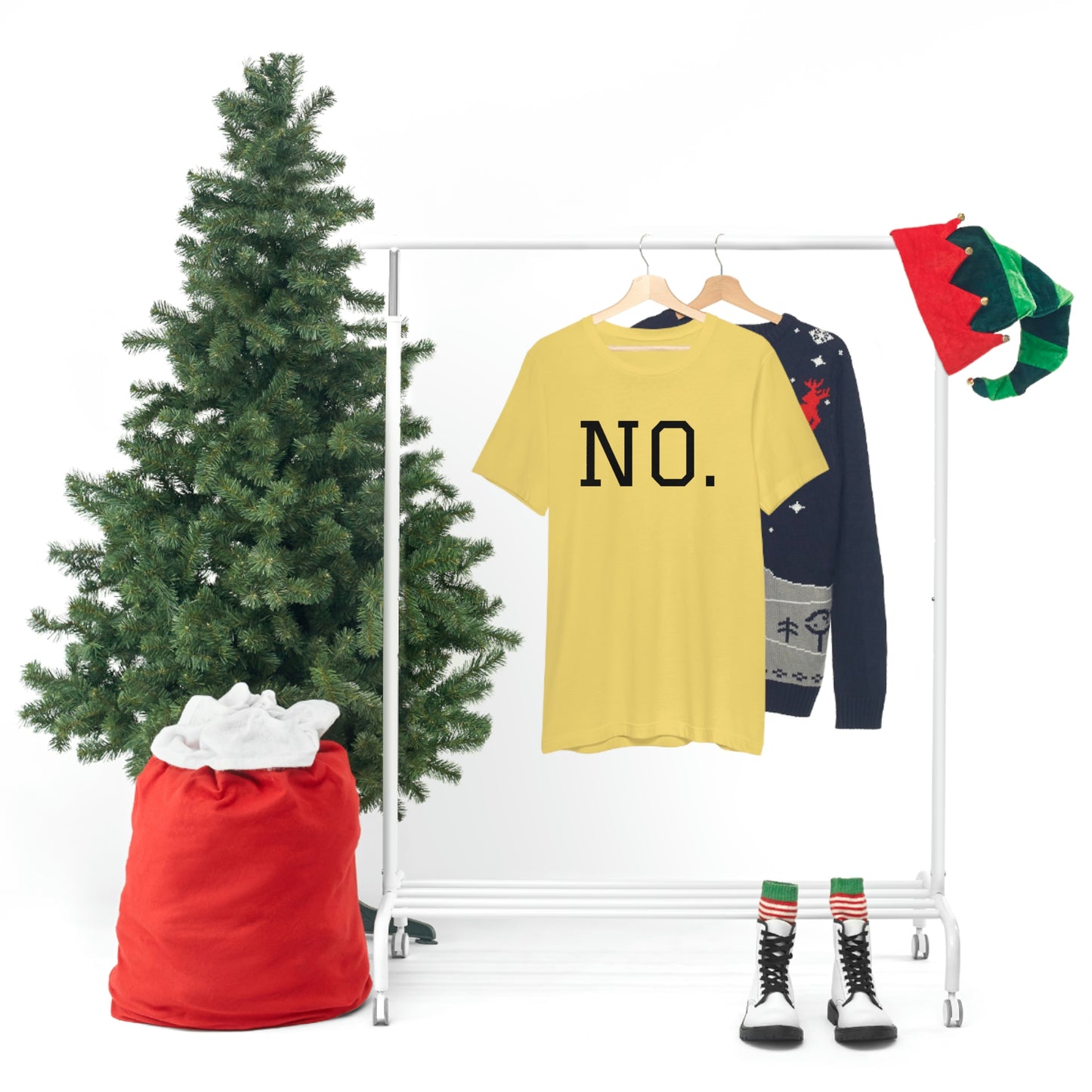 "NO" simplified Unisex Jersey Short Sleeve Tee
