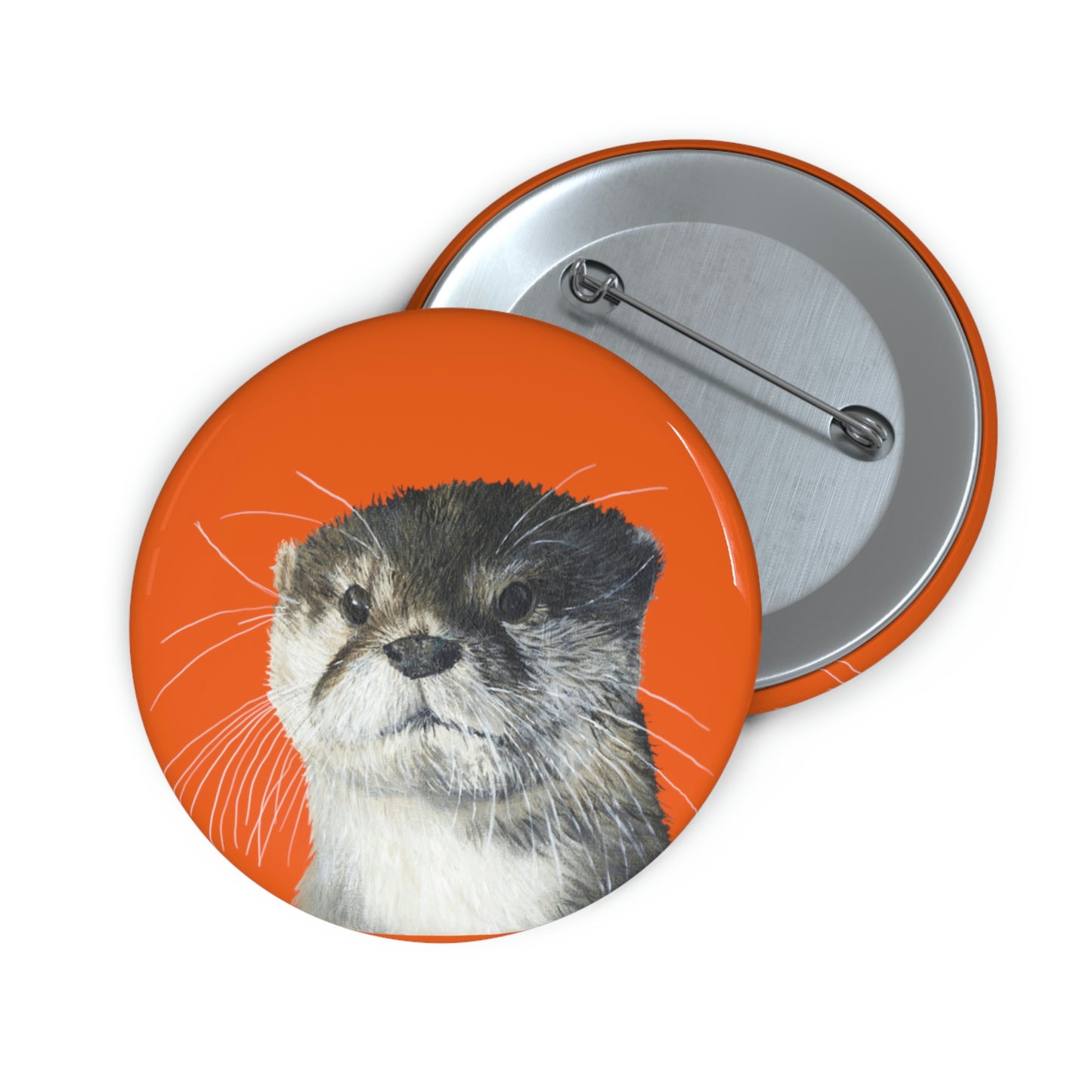 Grumpy Otter Custom Pin Button