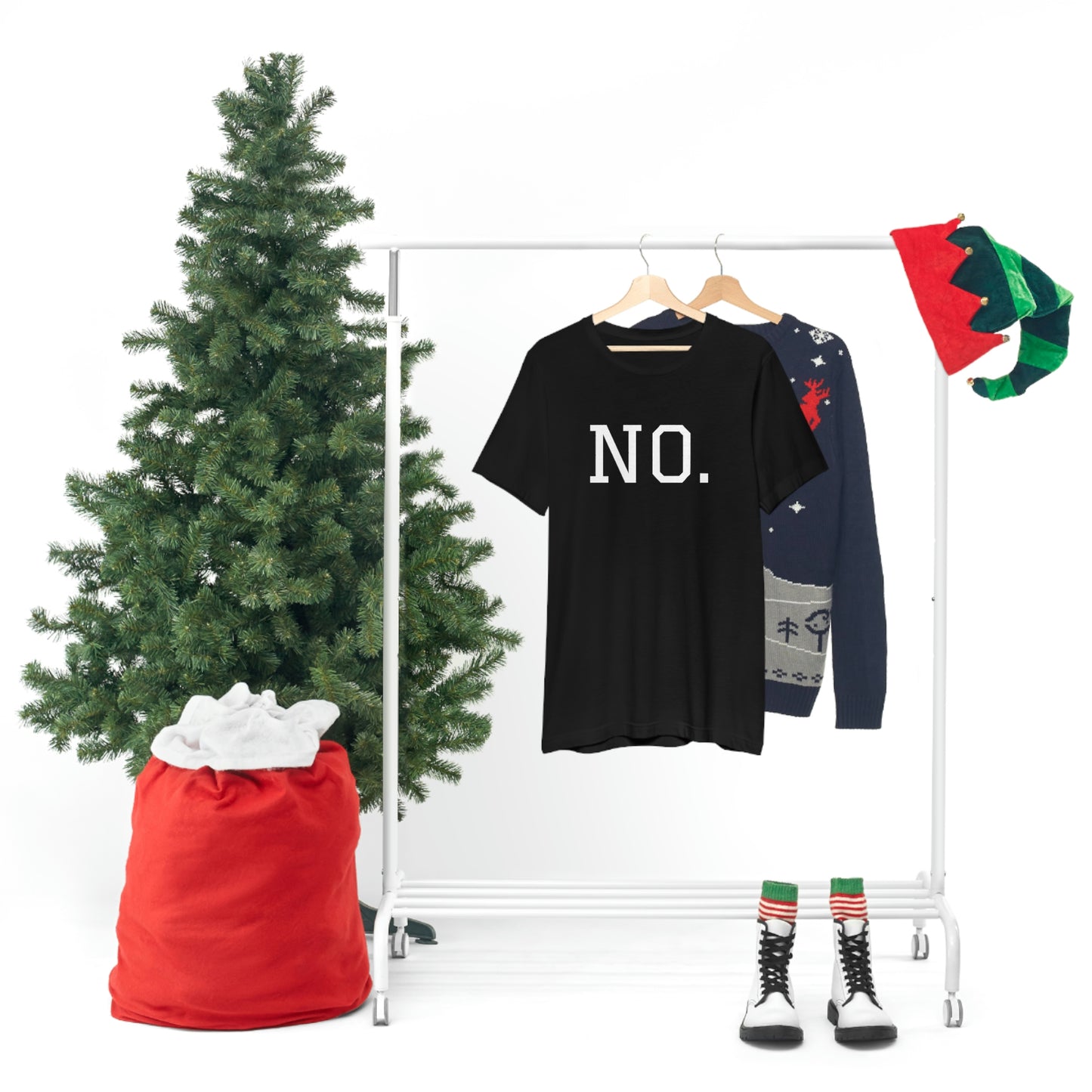 "NO" simplified Unisex Jersey Short Sleeve Tee