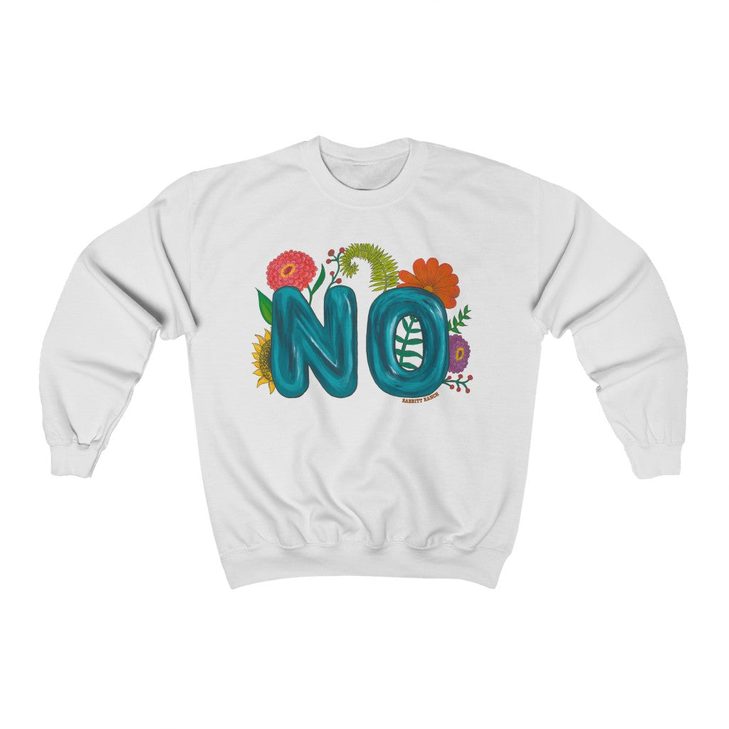 "NO" Unisex Heavy Blend™ Crewneck Sweatshirt