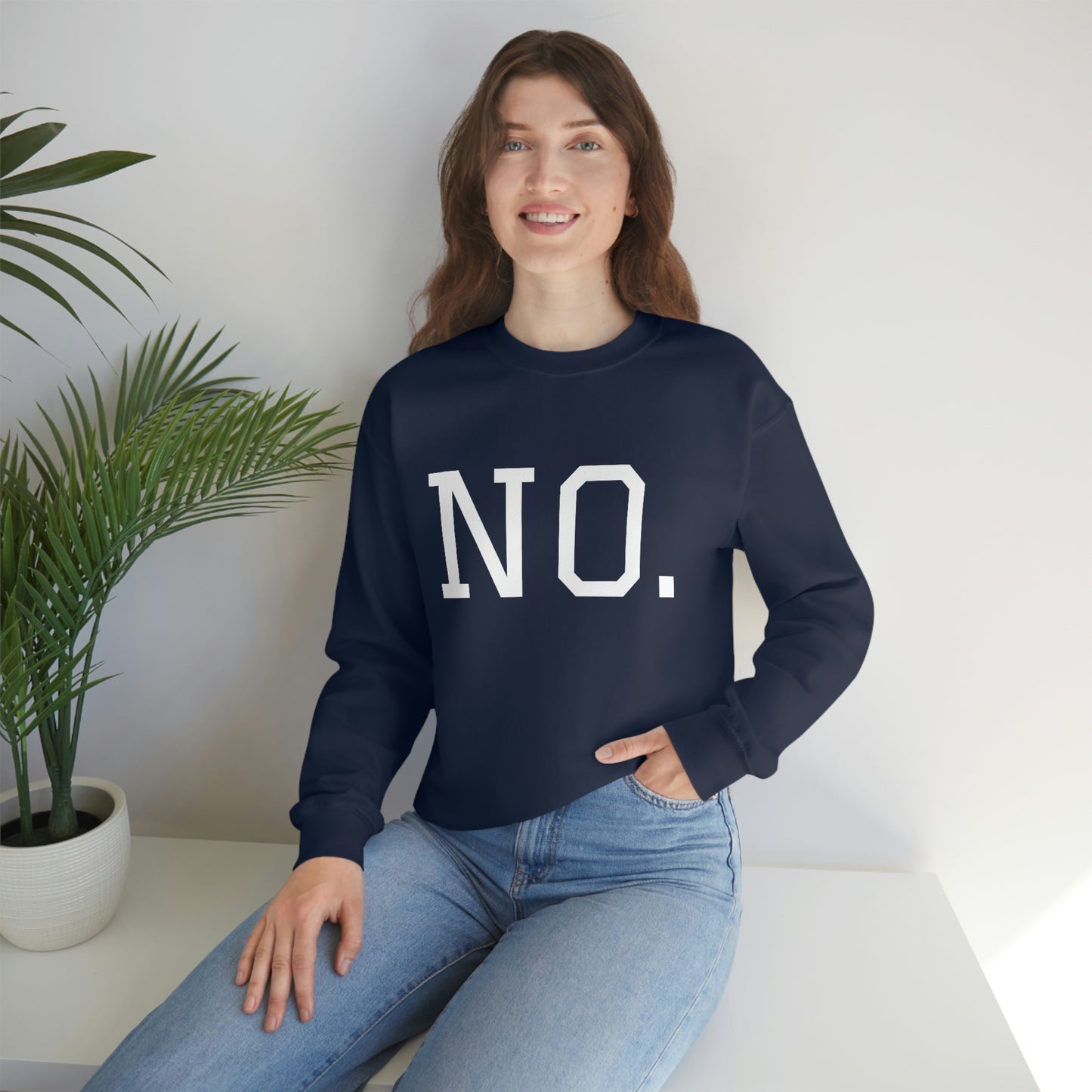 "NO" Unisex Heavy Blend™ Crewneck Sweatshirt