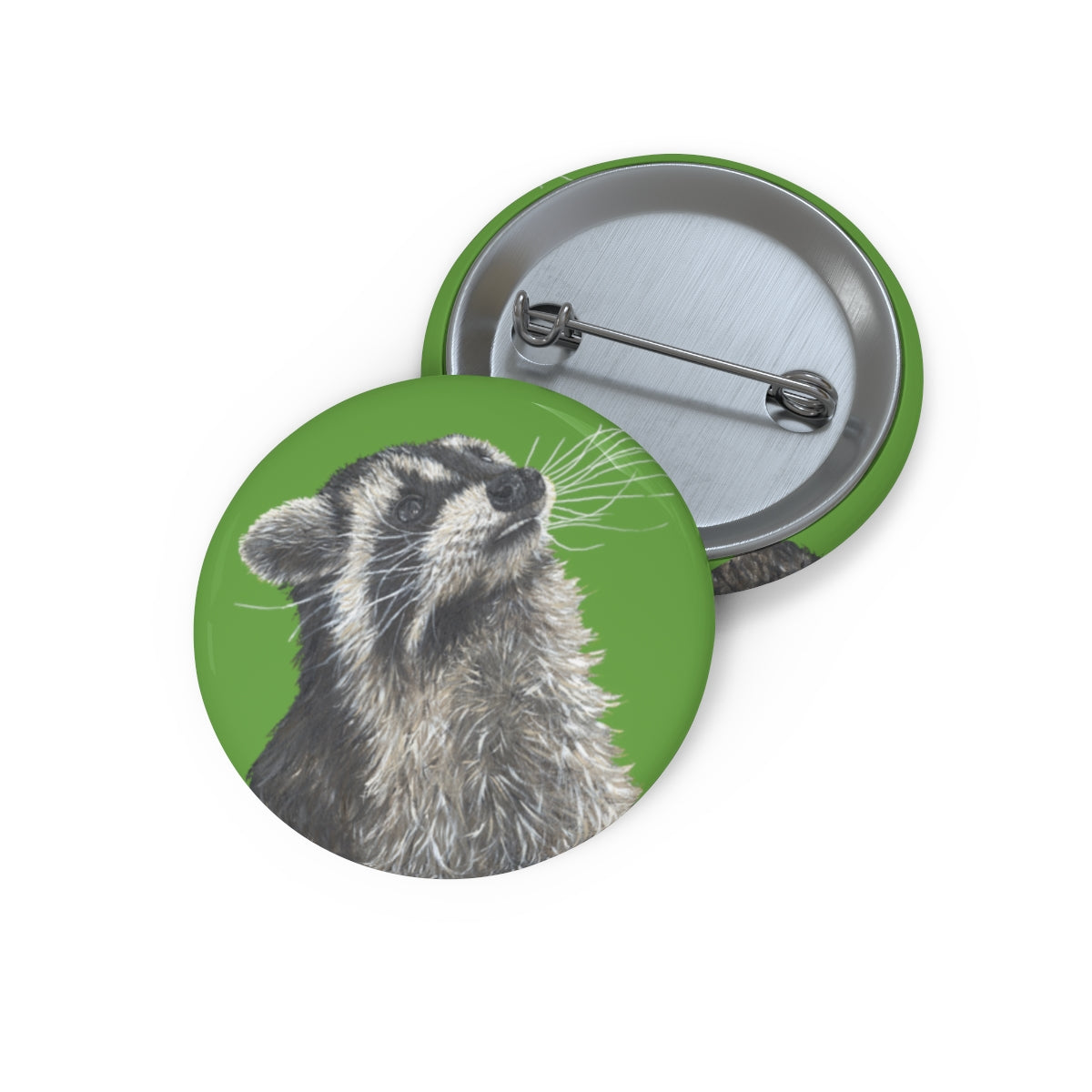 Raccoon Custom Pin Buttons
